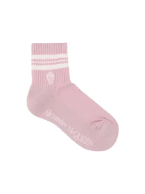 Alexander McQueen Skull Logo Intarsia Socks