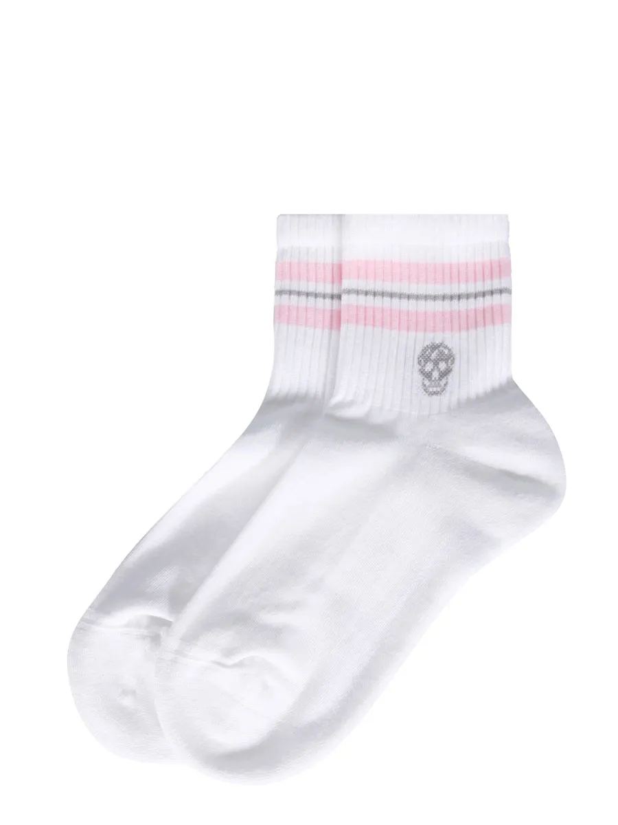 Alexander McQueen Skull Logo Intarsia Socks