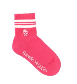 Alexander McQueen Skull Logo Intarsia Socks