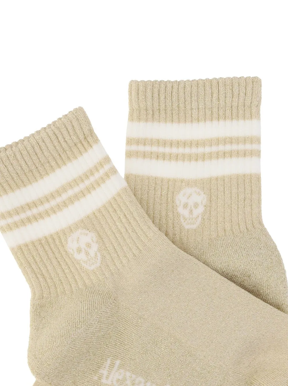 Alexander McQueen Skull Logo Intarsia Socks