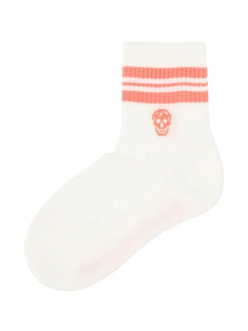 Alexander McQueen Skull Logo Intarsia Socks