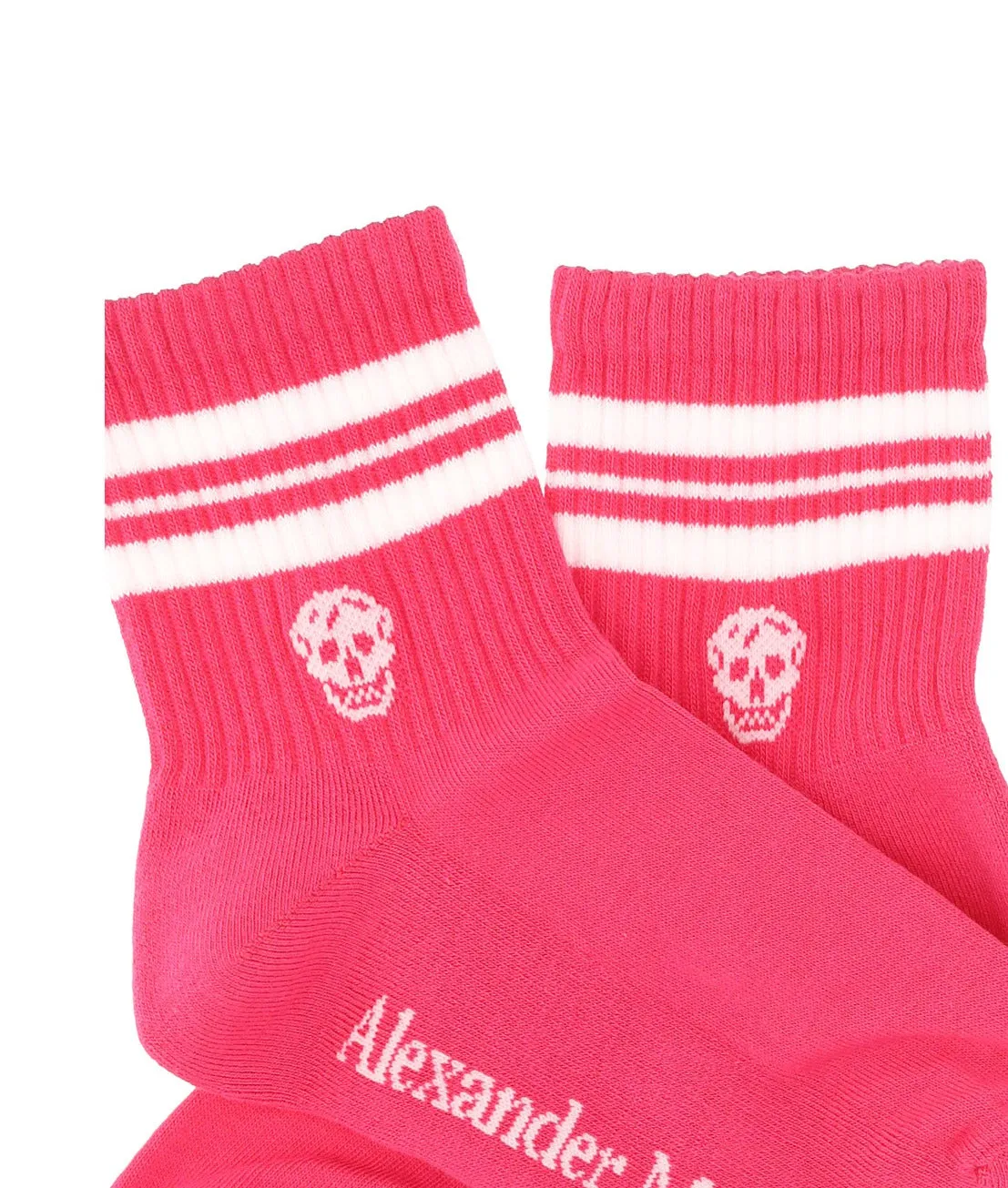 Alexander McQueen Skull Logo Intarsia Socks
