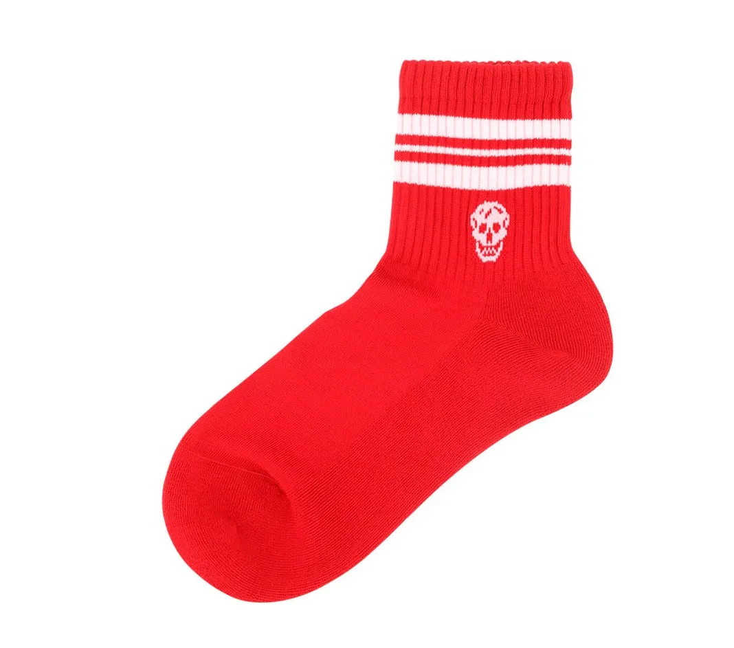 Alexander McQueen Skull Logo Intarsia Socks