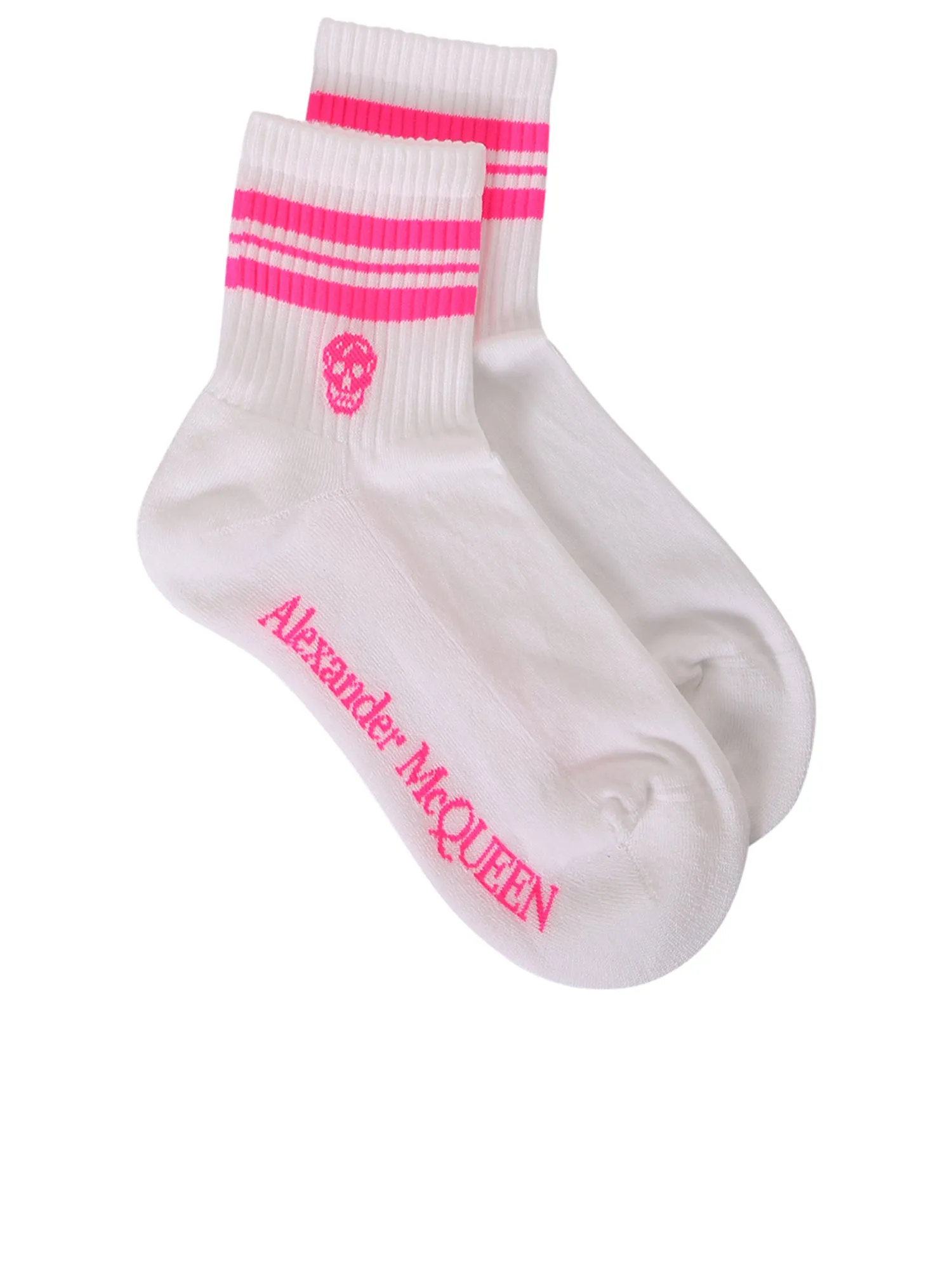 Alexander McQueen Skull Logo Intarsia Socks