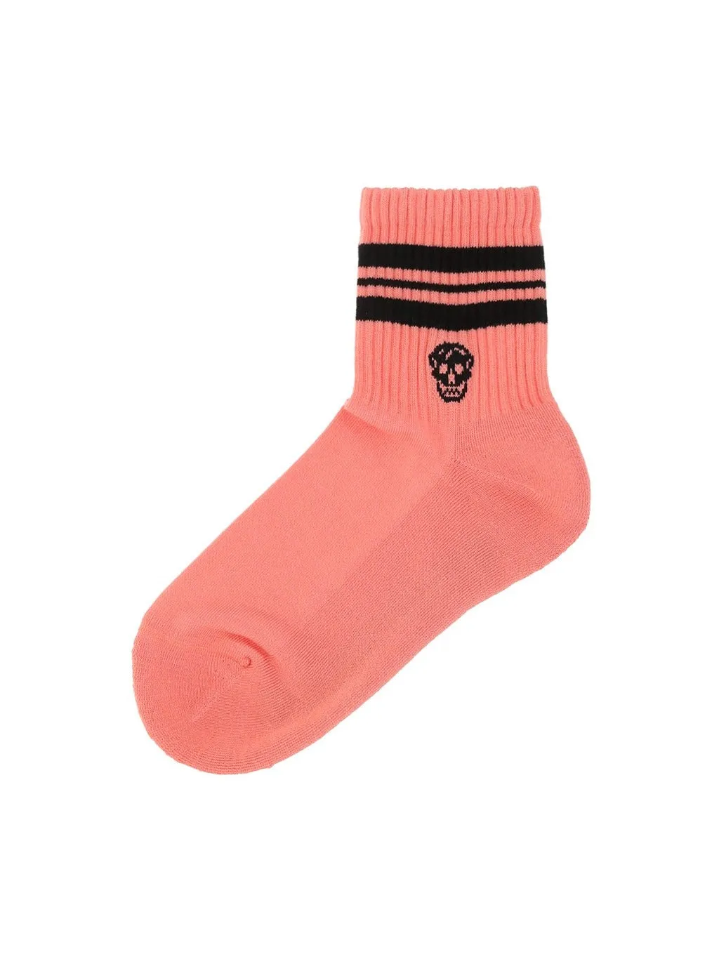 Alexander McQueen Striped Logo Intarsia-Knit Socks