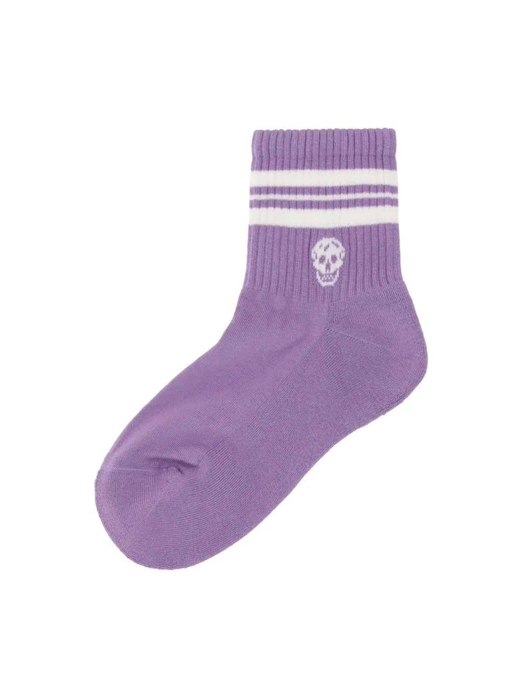 Alexander McQueen Striped Logo Intarsia-Knit Socks