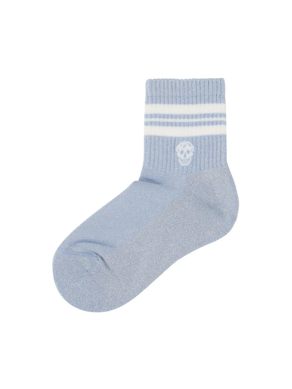 Alexander McQueen Striped Logo Intarsia-Knit Socks
