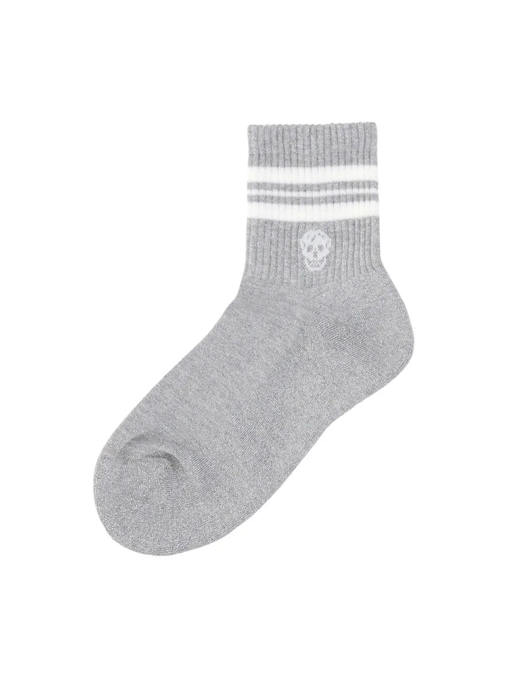 Alexander McQueen Striped Logo Intarsia-Knit Socks