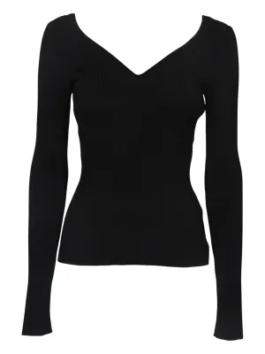 Alexander McQueen V-Neck Knit Top
