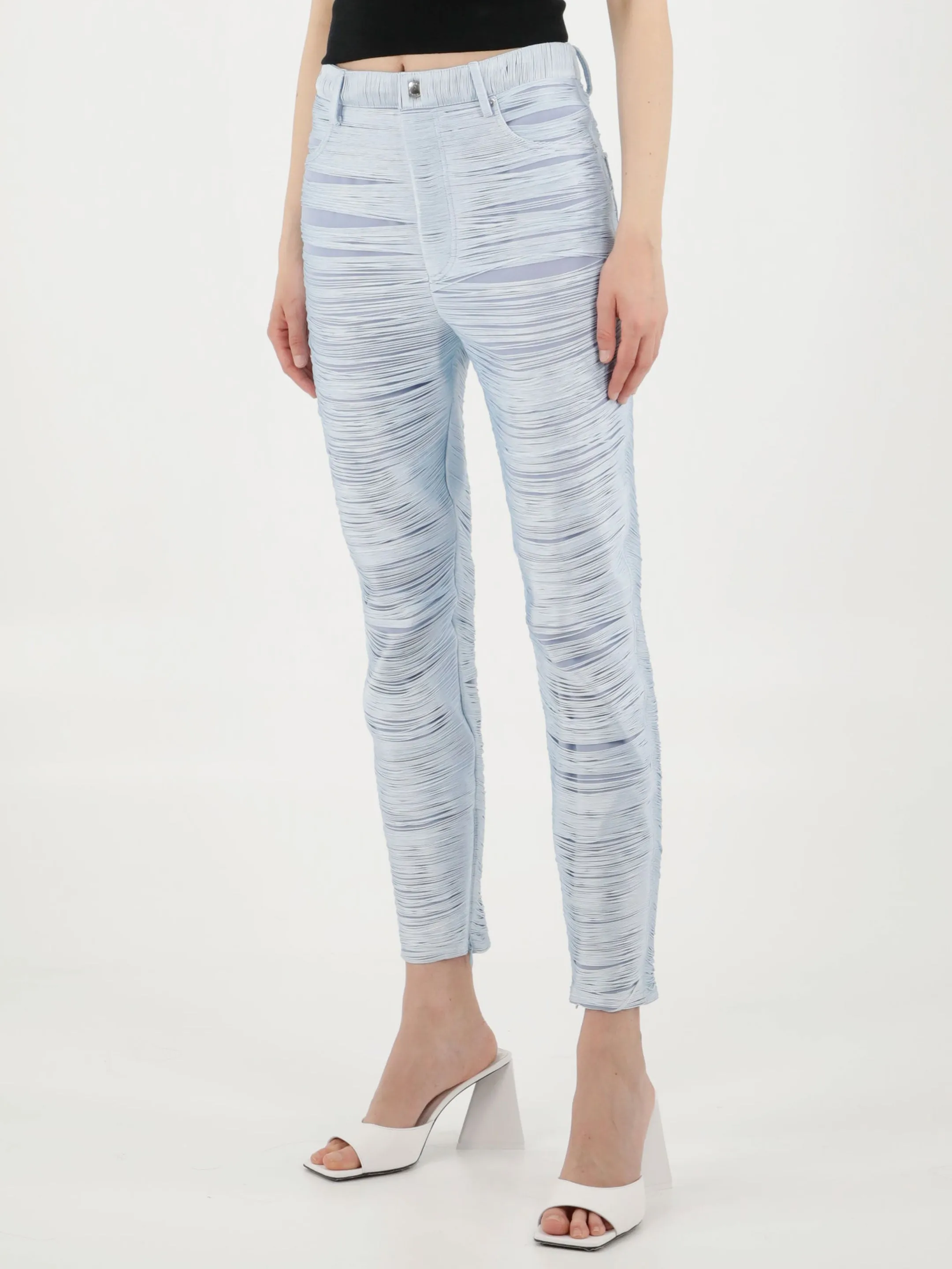 Alexander Wang Fringe Power Mesh Pants