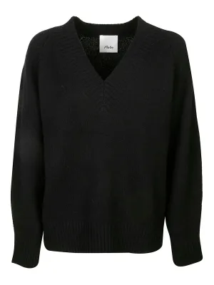 Allude V-Neck Knit Jumper
