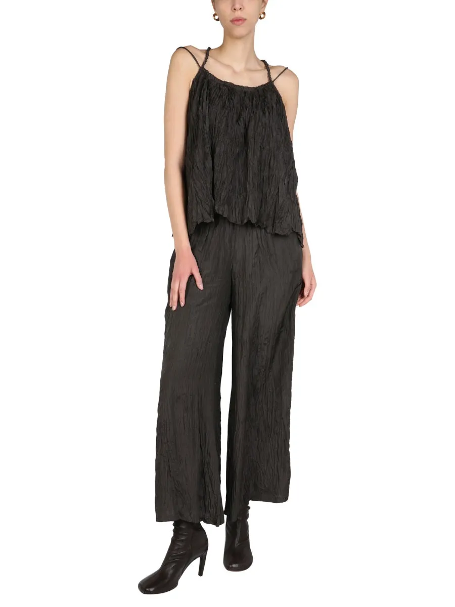 Alysi Ruched Wide Leg Trousers