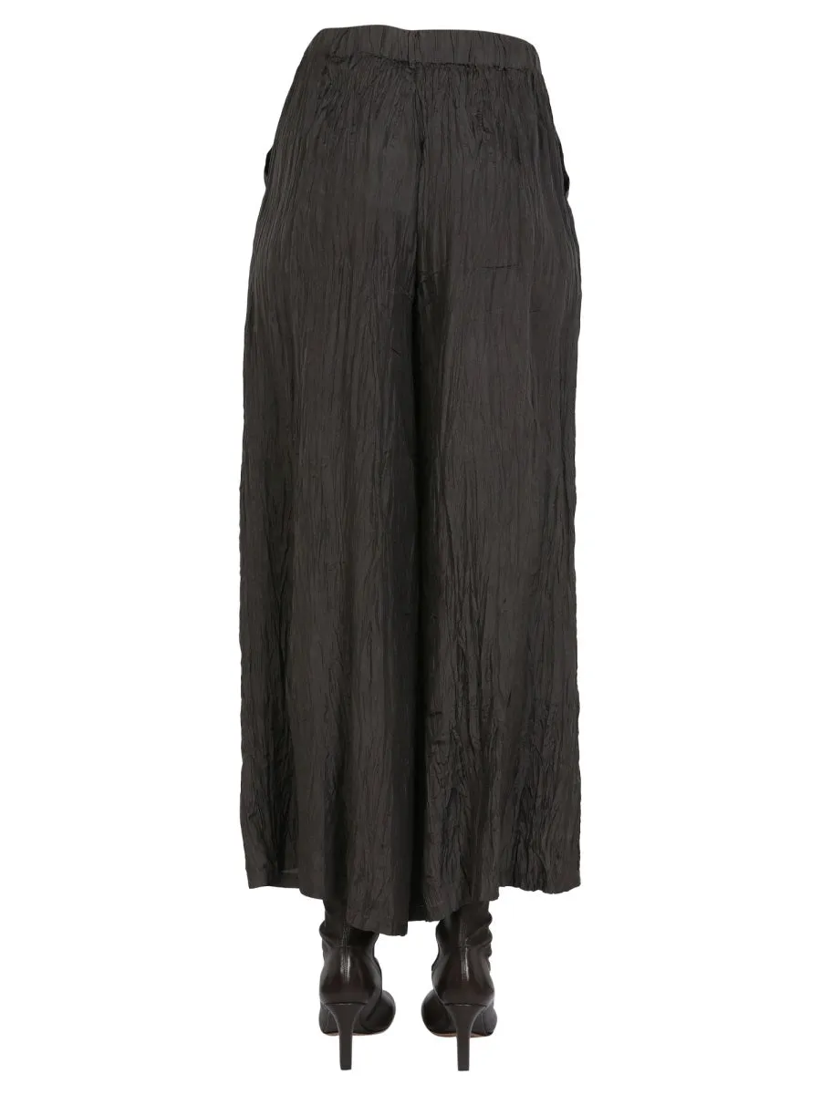 Alysi Ruched Wide Leg Trousers