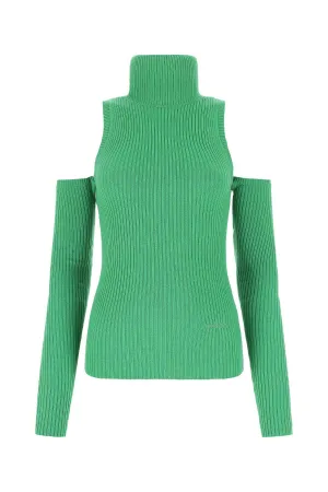 Ambush Cold-Shoulder High-Neck Sweater