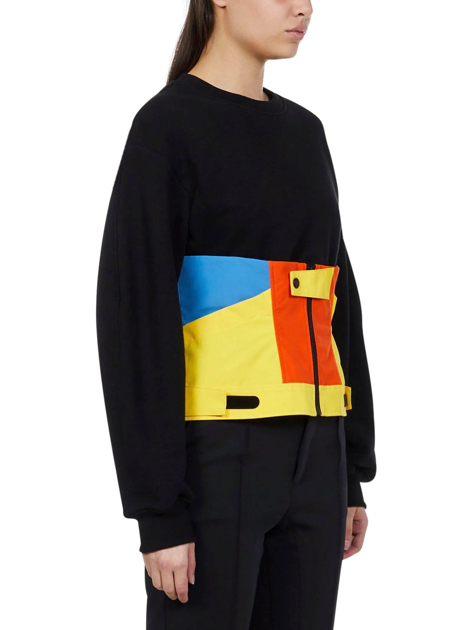 Ambush Colour-Block Panelled Bodice Detailed Sweater