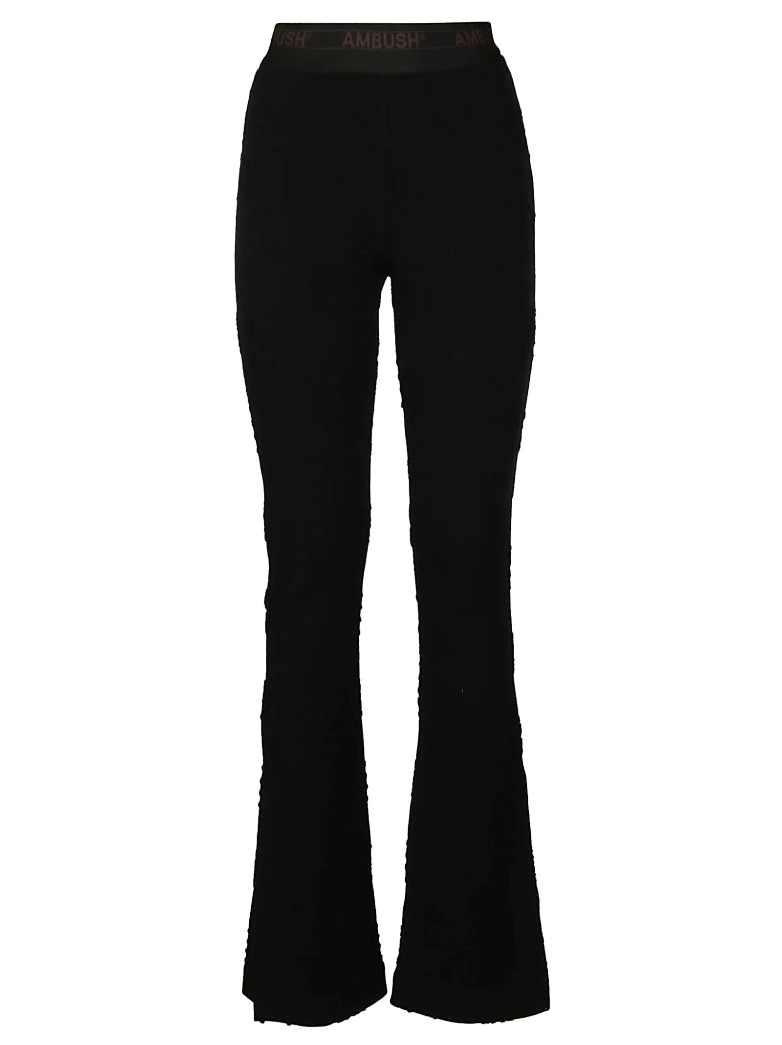 Ambush High Waist Logo-Waistband Trousers