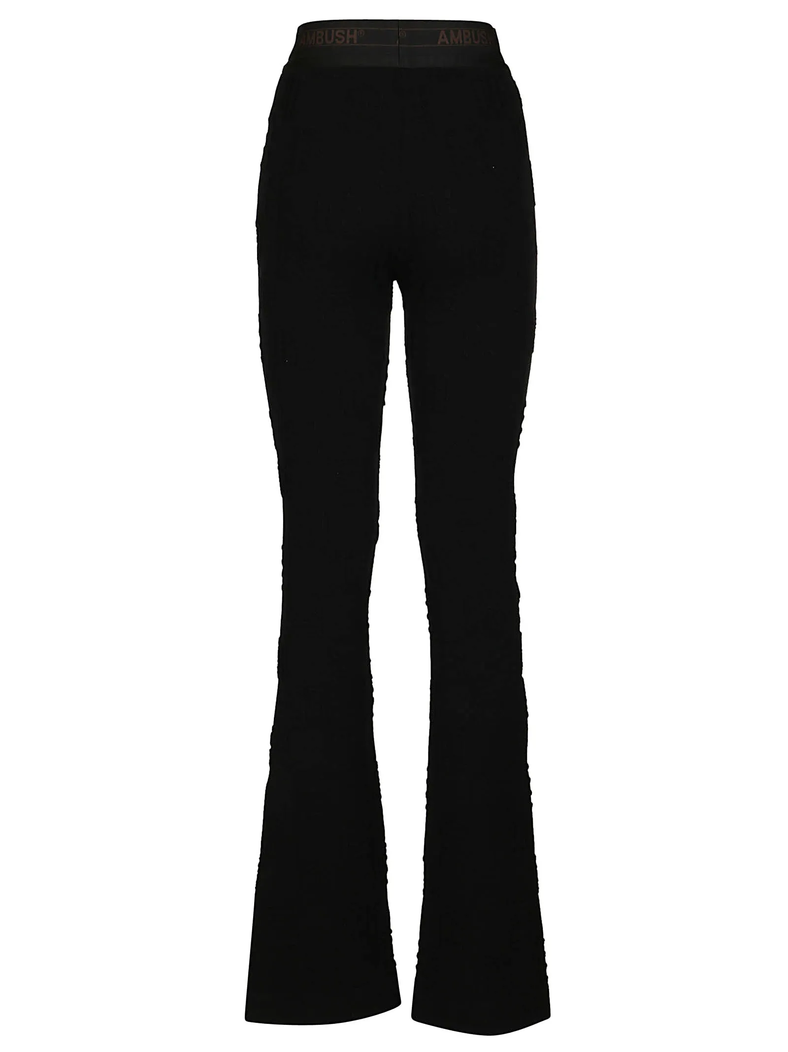 Ambush High Waist Logo-Waistband Trousers