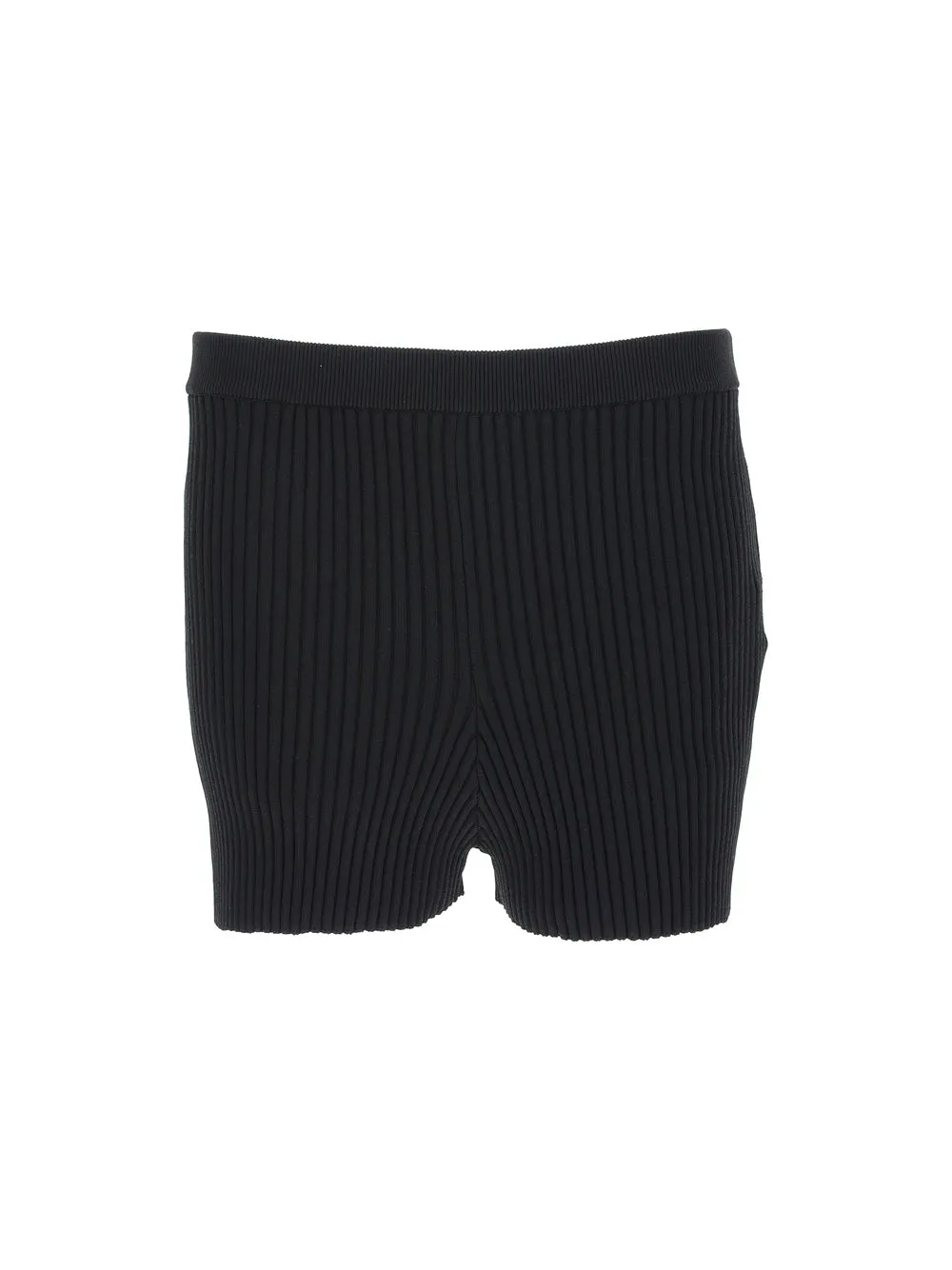 Ambush High Waist Ribbed Knit Shorts