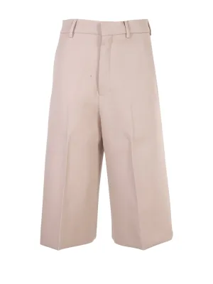 AMI Cropped-Leg Trousers