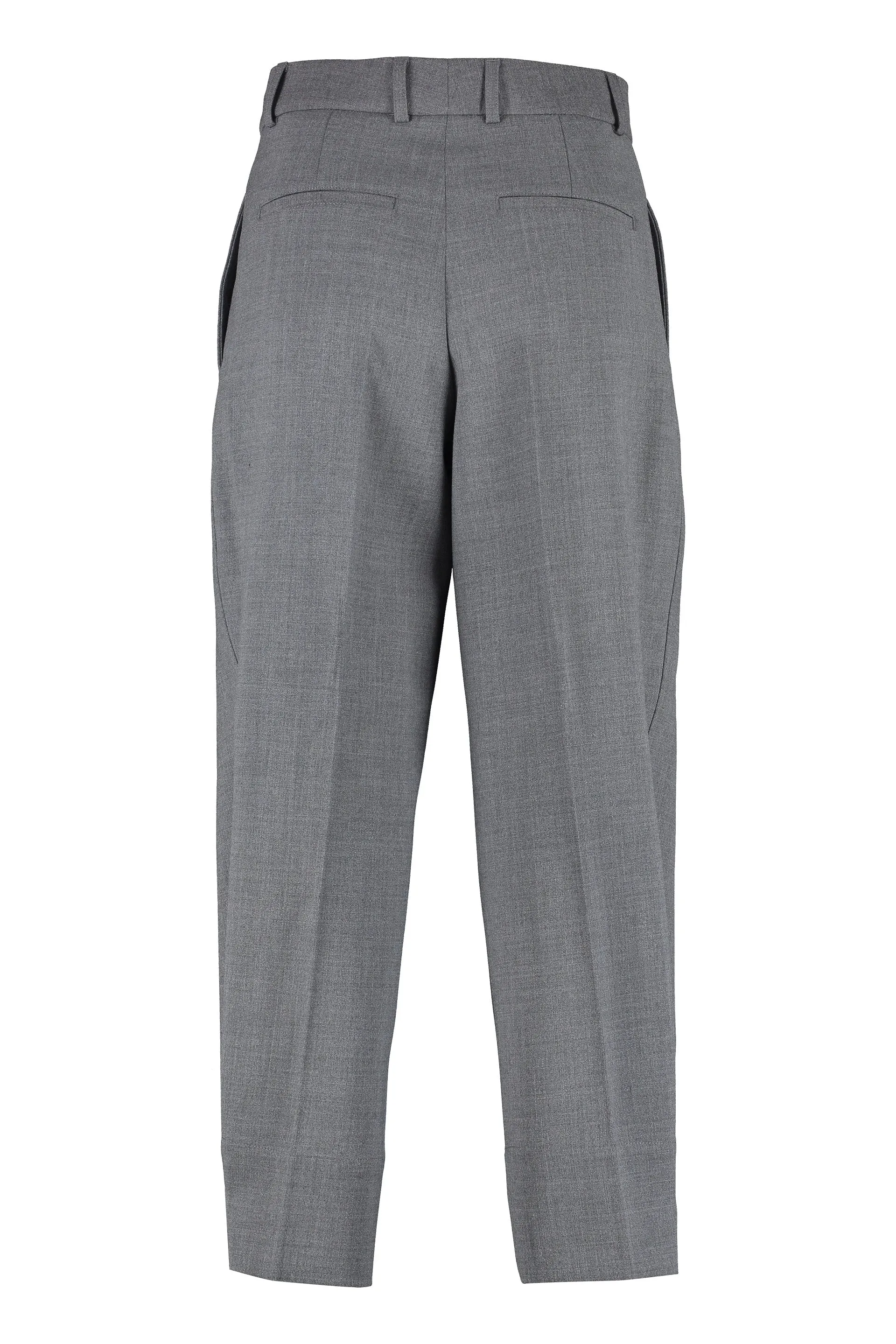 AMI Cropped Tapered Pants