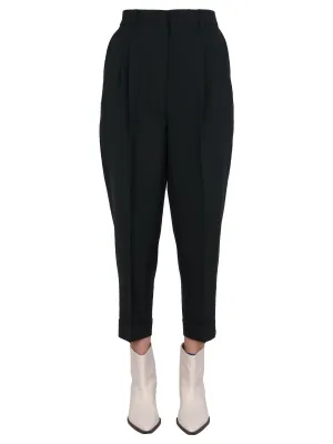 AMI High-Waisted Tailored Trousers