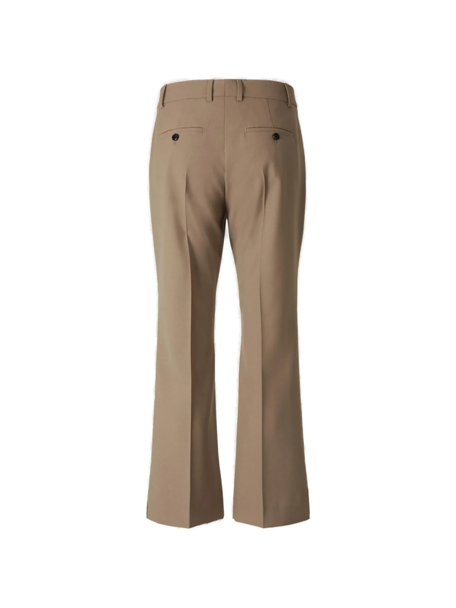AMI Mid-Rise Cropped Flared Trousers