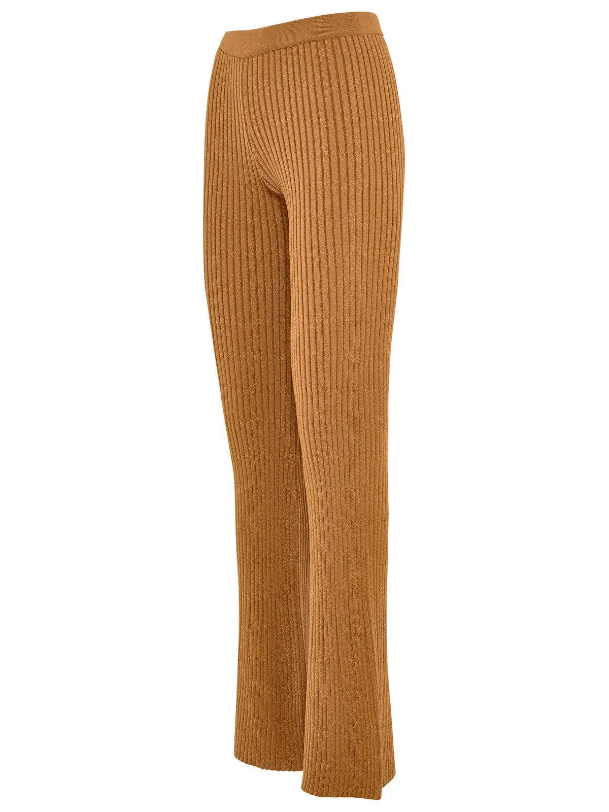 AMI Rib-Knitted Pants