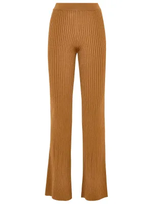 AMI Rib-Knitted Pants
