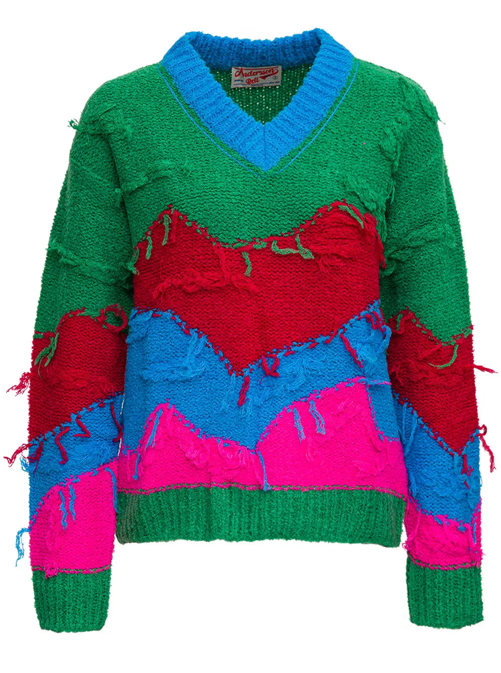 Andersson Bell Mountain Intarsia V-Neck Sweater