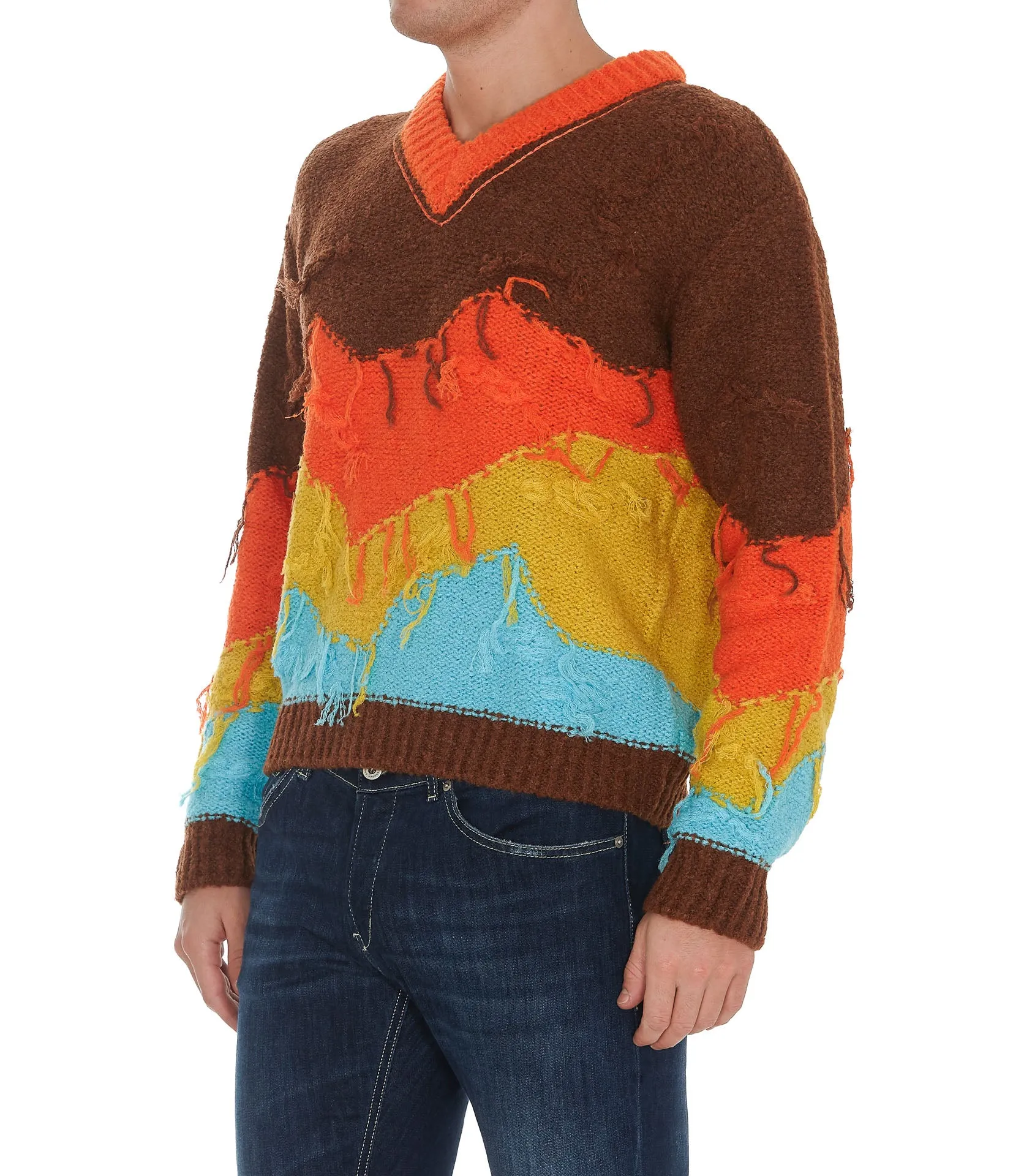 Andersson Bell Mountain Intarsia V-Neck Sweater