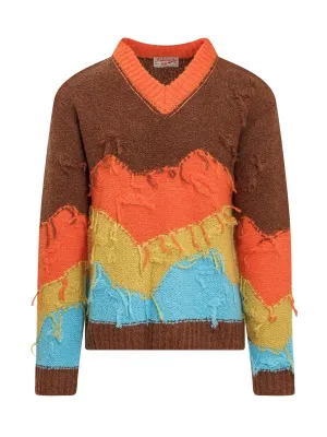 Andersson Bell Mountain Intarsia V-Neck Sweater