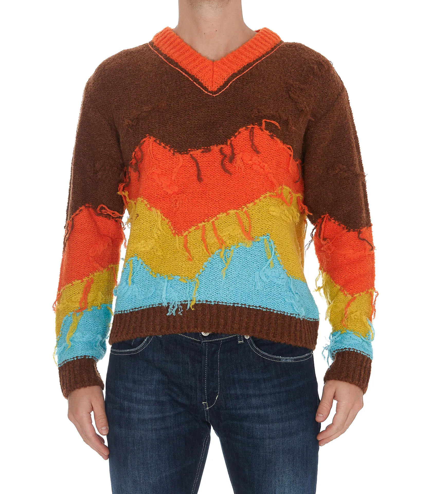 Andersson Bell Mountain Intarsia V-Neck Sweater