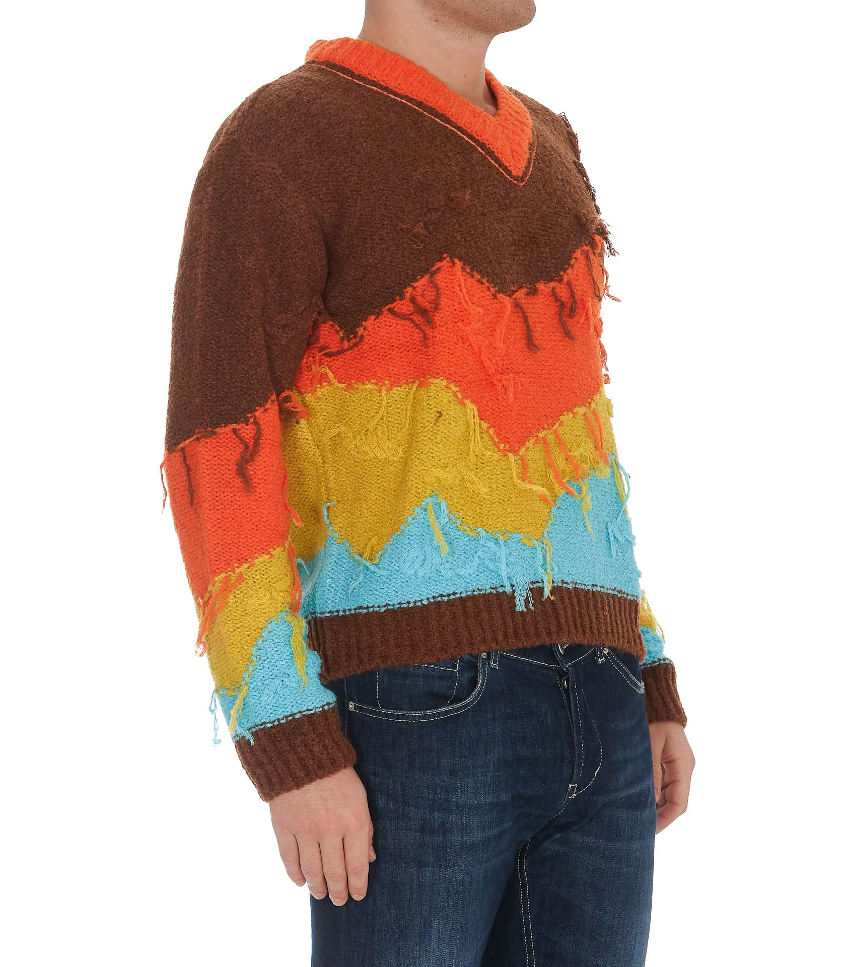 Andersson Bell Mountain Intarsia V-Neck Sweater