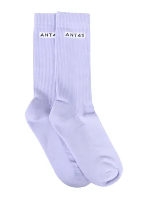 ANT45 Logo Detailed Crew Socks