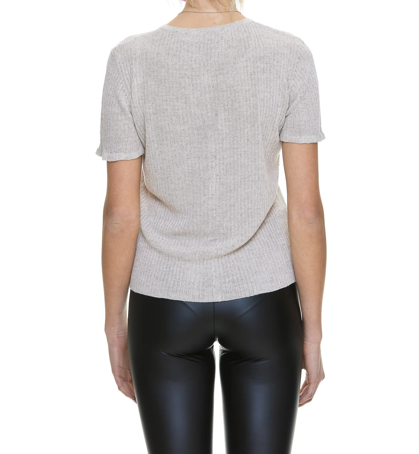 A.P.C. Aria Buttoned Ribbed Knit Top