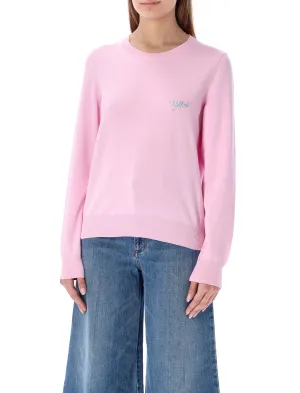 A.P.C. Logo Embroidered Knit Jumper