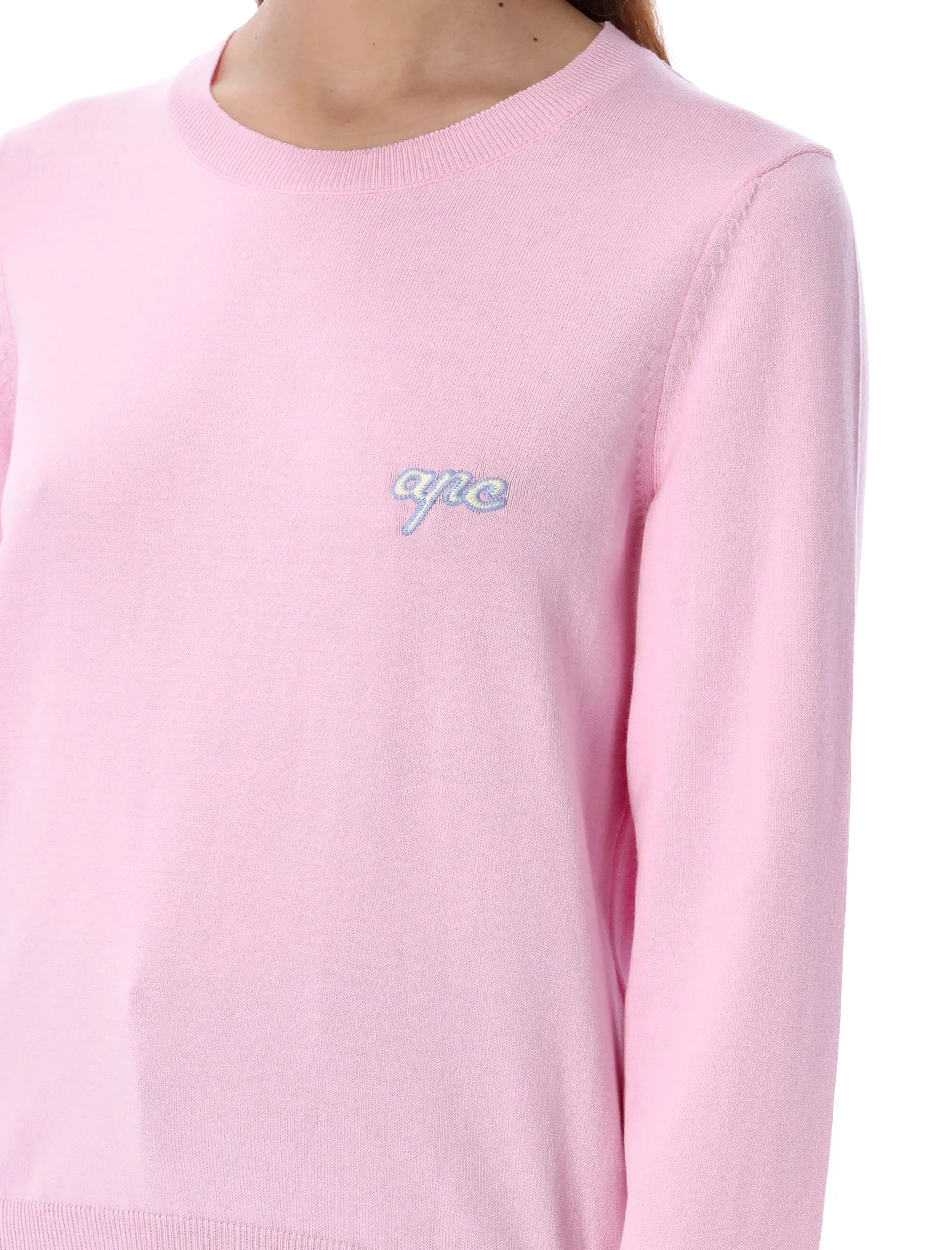 A.P.C. Logo Embroidered Knit Jumper