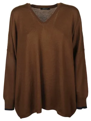 Aragona V-Neck Loose Knit Sweater