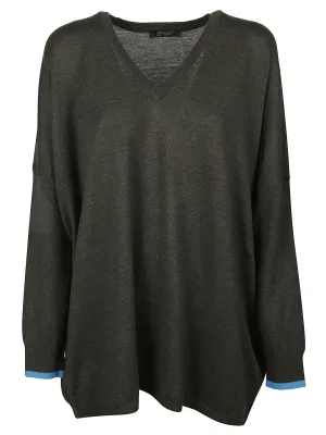Aragona V-Neck Loose Knit Sweater