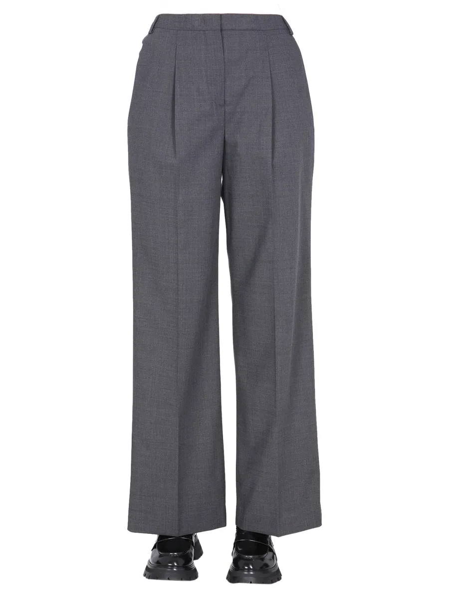Aspesi Gabardine Wide-Leg Trousers
