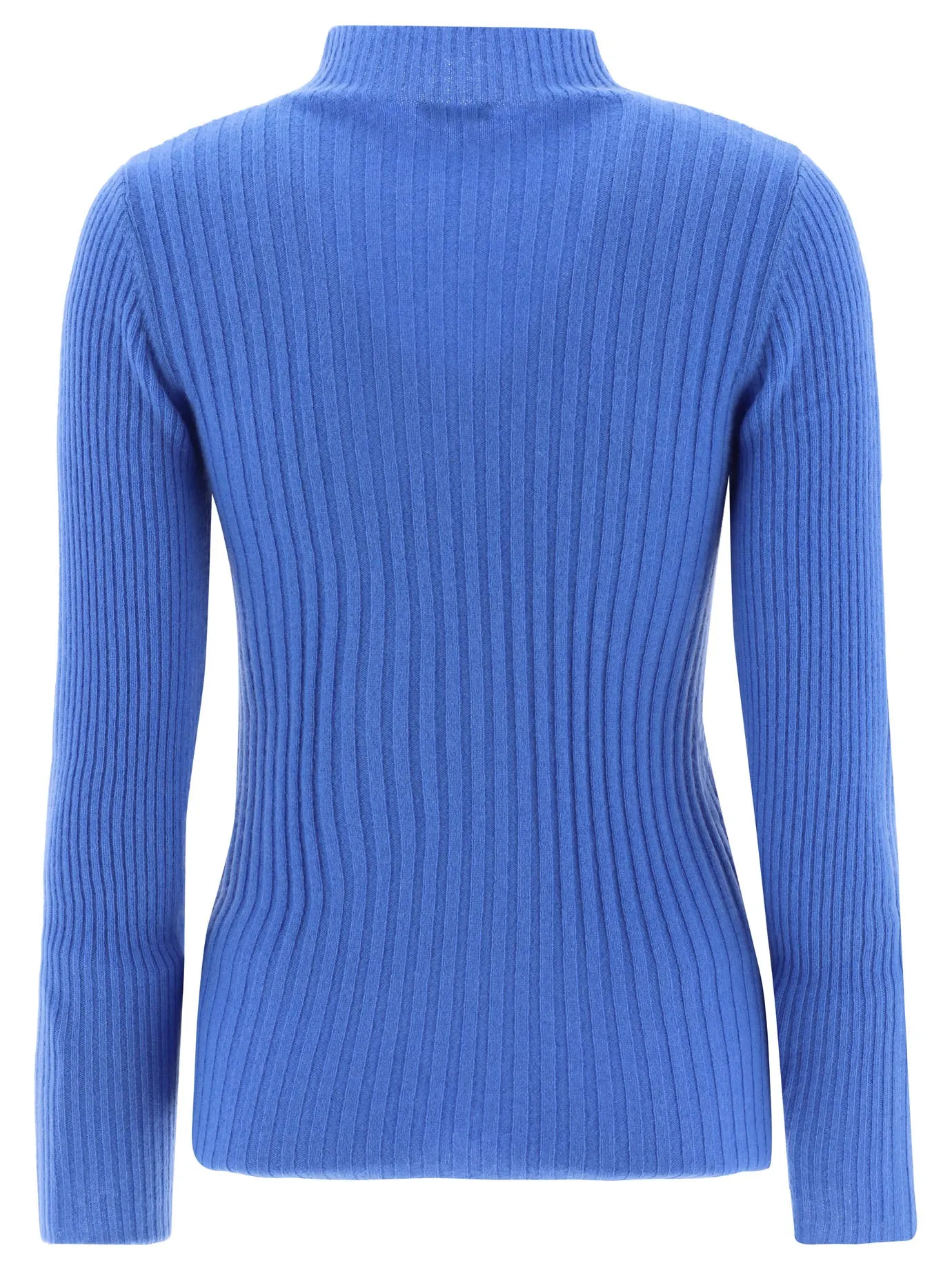 Aspesi Mock Neck Ribbed Sweater