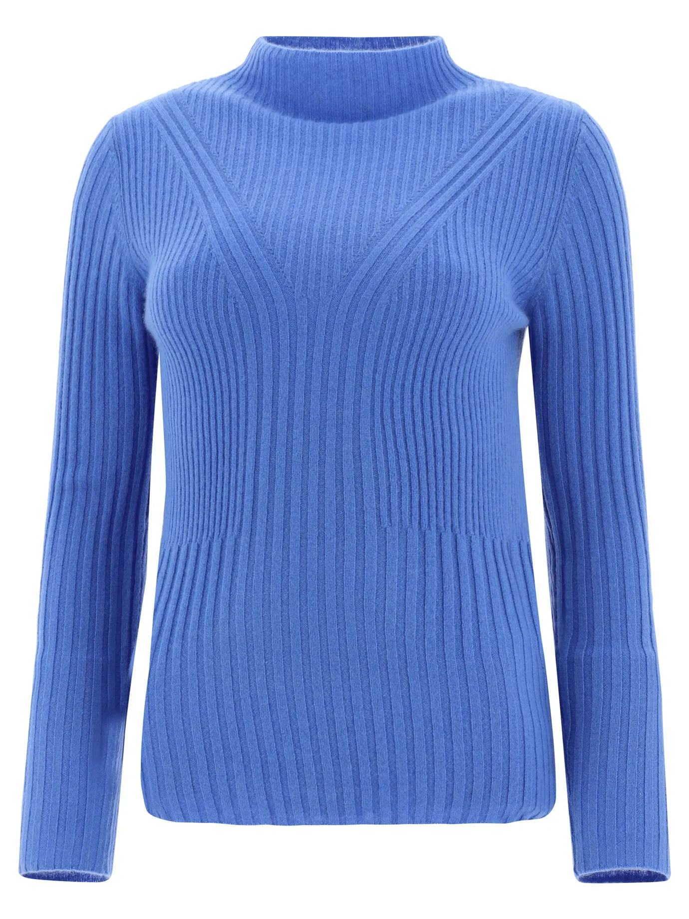 Aspesi Mock Neck Ribbed Sweater