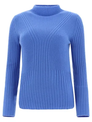 Aspesi Mock Neck Ribbed Sweater