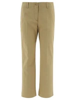 Aspesi Straight Leg Cropped Trousers