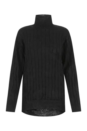 Balenciaga Creased Turtleneck Knit Jumper