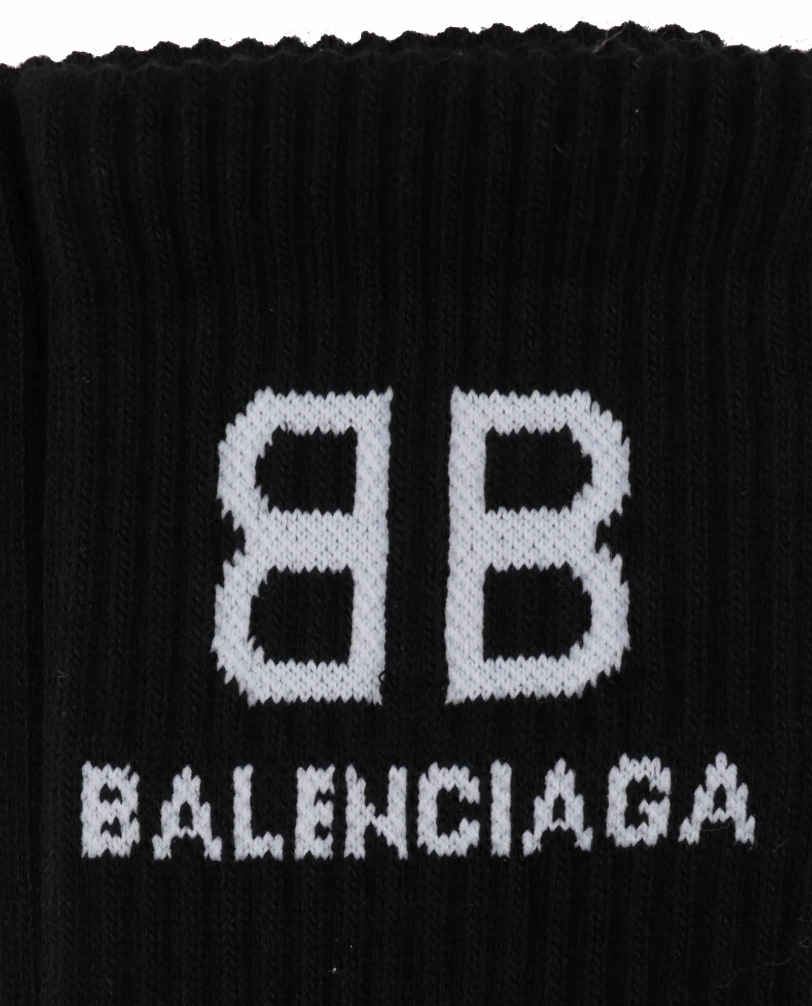 Balenciaga Logo Intarsia-Knit Tennis Socks