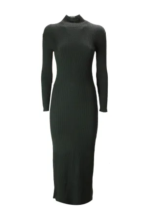 Balenciaga Micro Cable Knit Fitted Dress