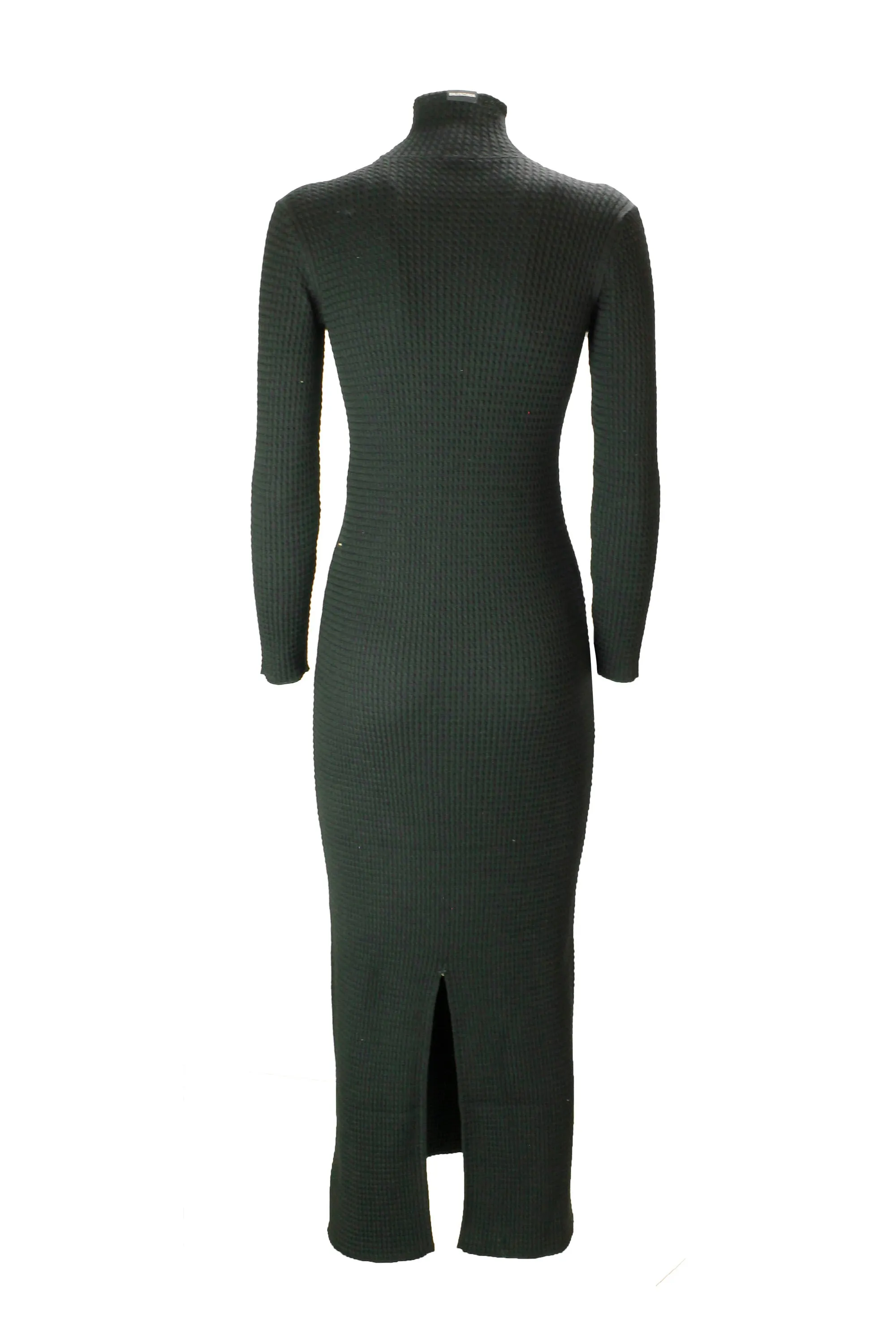 Balenciaga Micro Cable Knit Fitted Dress