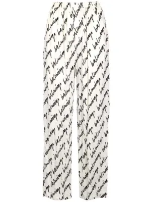 Balenciaga New Scribble Pyjama Trousers