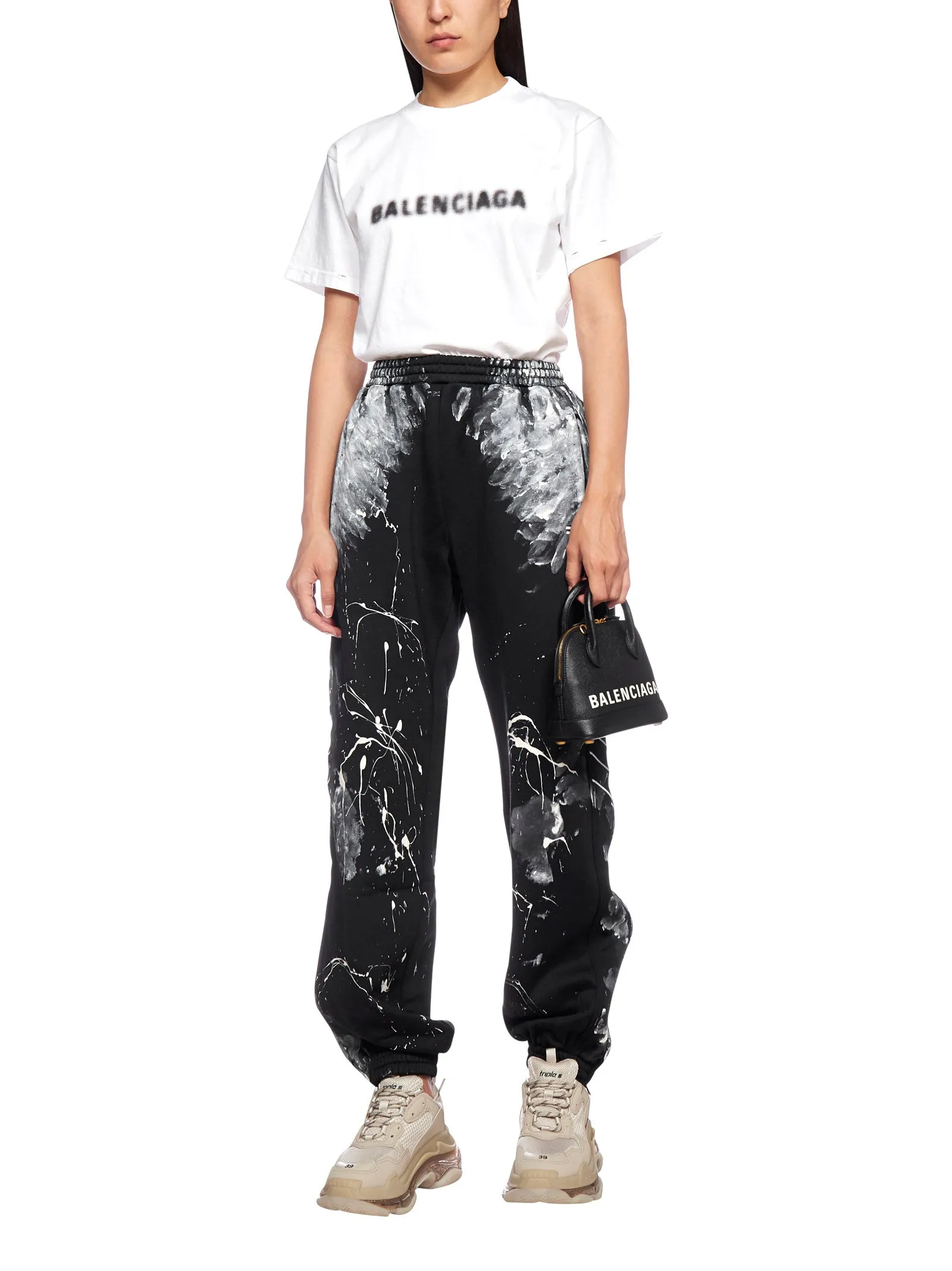 Balenciaga Painterly Printed Track Pants